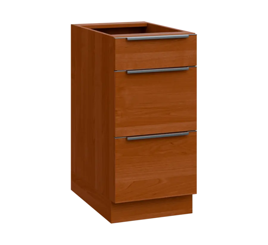 SIS - 4Z33 spodní skříňka, 3-zásuvková, 870x400x600, olše jantar